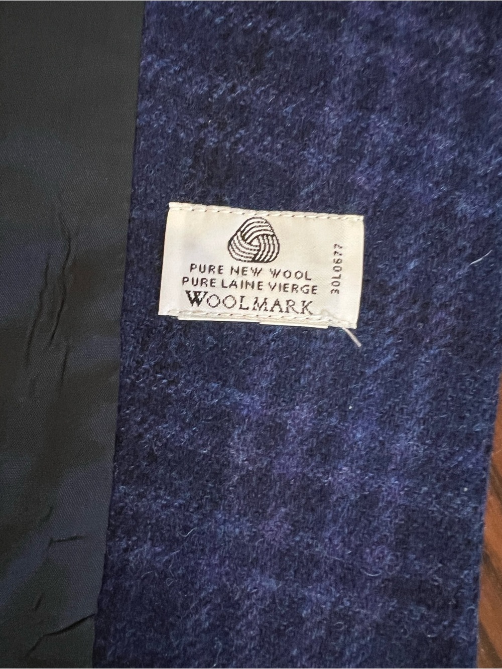 Jones New York Navy Plaid Wool Blazer‎ Coat Countryside Classics Sz 10 - Picture 3 of 4